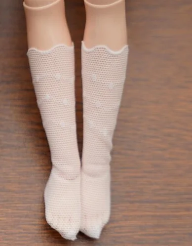 Фото Разноцветные носки Blyth: короткие и длинные носки для кукол Azone, Momoko, OB24, OB22, OB27, YMY, а также кружевные аксессуары для кукол. №2