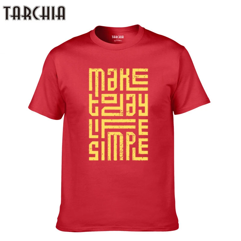 TARCHIA 2022 Мужская Весенняя футболка с рисунком мужская новая хлопковая облегающая