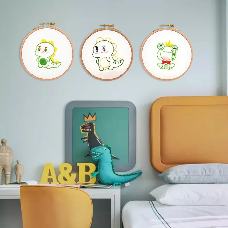 Набор для вышивки с милыми животными сделай сам миниатюрное милое мультяшное