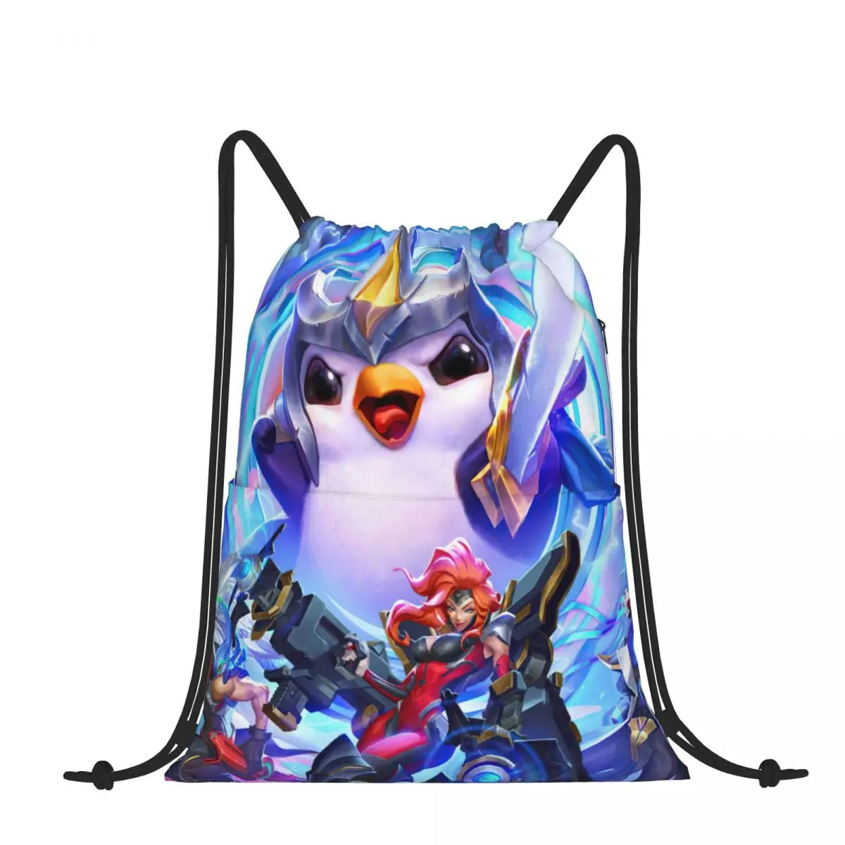 

Галактический Пингвин Featherknight League of Legends LOL Teamfight Тактический игровой рюкзак для мальчиков походный рюкзак шнурок