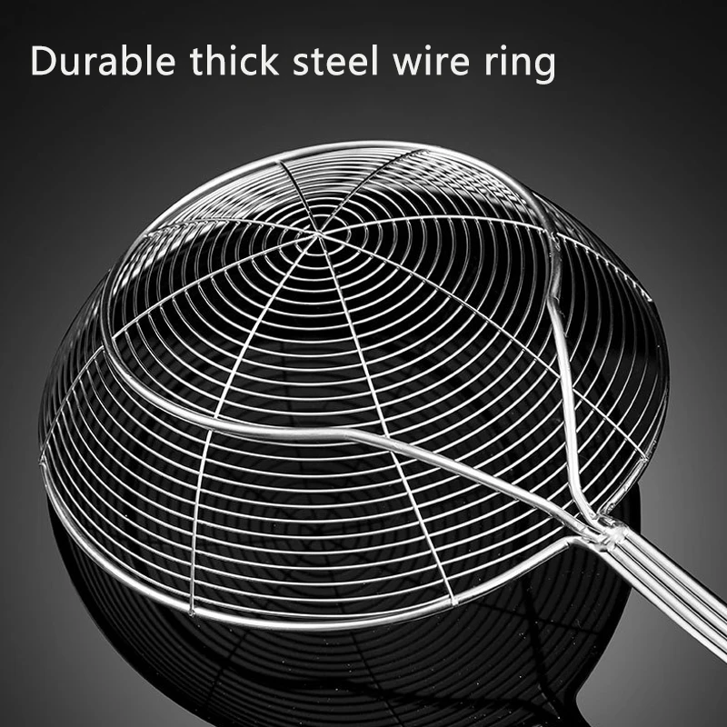 Шумер с прорезями ложка из нержавеющей стали термостойкая ручка корзина для