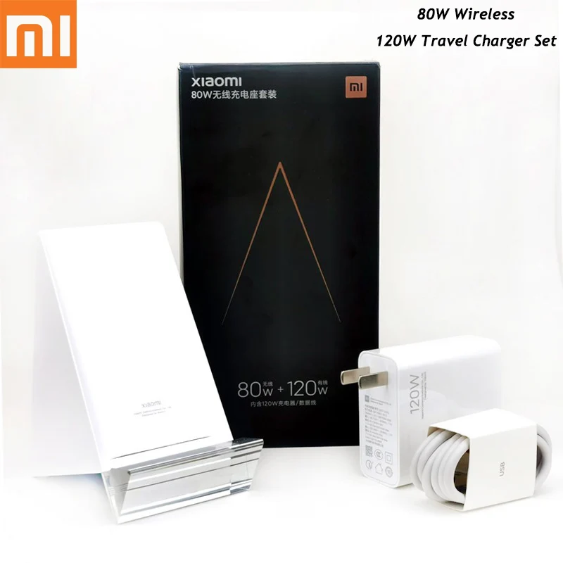 

Original Xiaomi 80W Wireless Charger El Mi 13 Ultra Qi Temperature Control Vertical 120W Charge Adapter For Mi 12S 12 Pro Mix 4