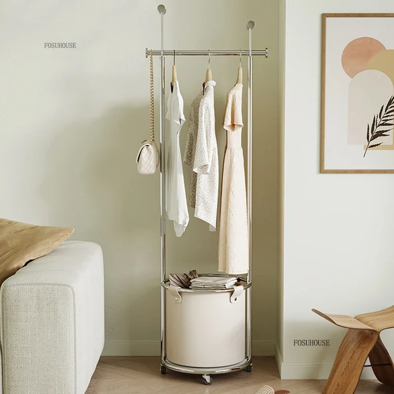 Скандинавская вешалка для пальто из нержавеющей стали подвижная одежды дома