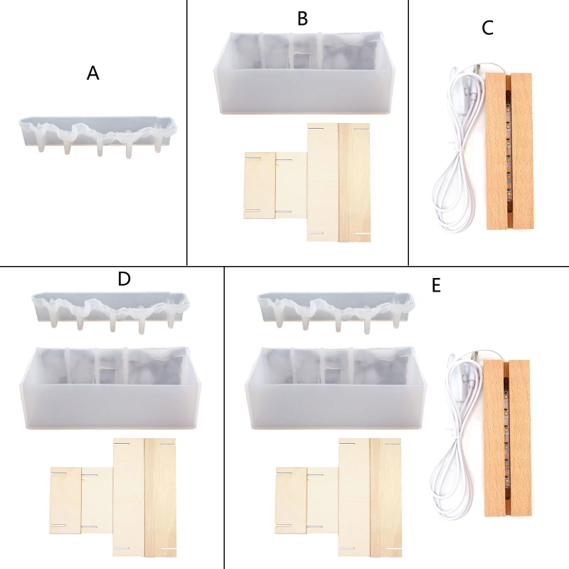 Хрустальные украшения ручной работы УФ-кристаллическая эпоксидная форма горная