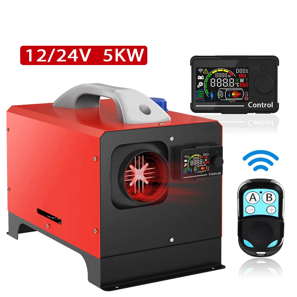 

Parking Heater Plus 12V Horizontal all-in-one easy-to-install Car heater 5KW Diesel air heater Remote control LCD switch