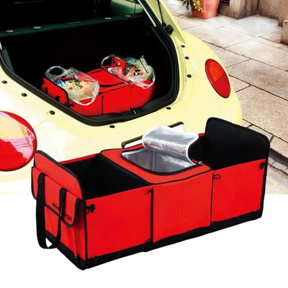 

Portable Car Trunk Storage Bag Oxford Cloth Folding Truck Storage Box Car Trunk Tidy Bag Organizer Storage Box With Cooler Bag