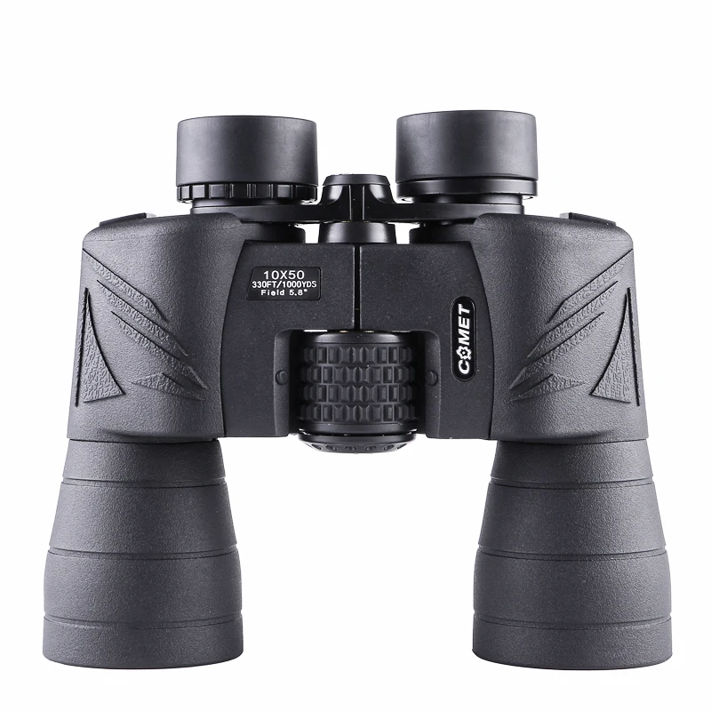 Binoculares HD con visión nocturna, telescopio potente de 10x50, equipo de acampada, turismo, gafas de largo alcance, bastón telescópico