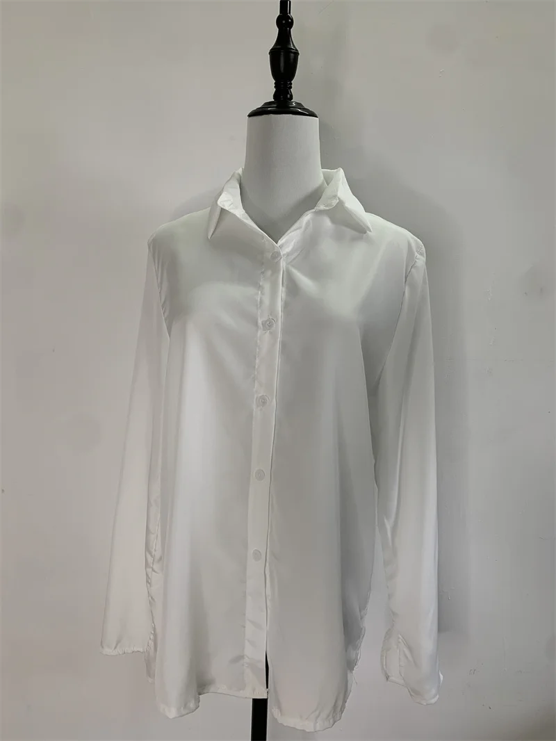 Блузка PLAZSON Женская с длинным рукавом модный топ во французском стиле однотонная