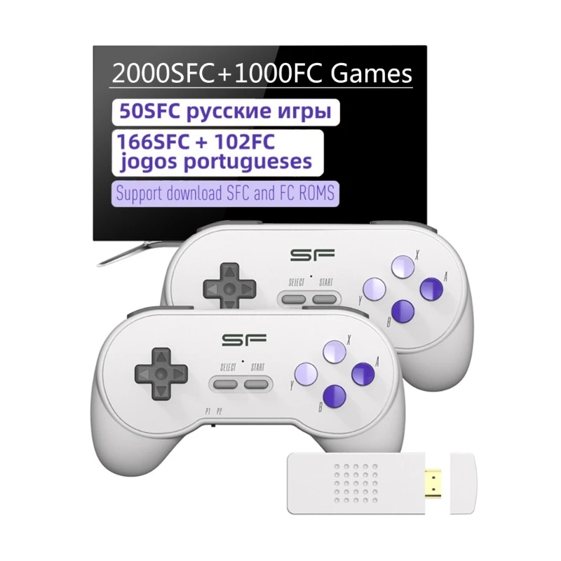 

Mini Game Console Y2SF Handheld Game Console Gaming Dual Wireless Gamepad 39XC