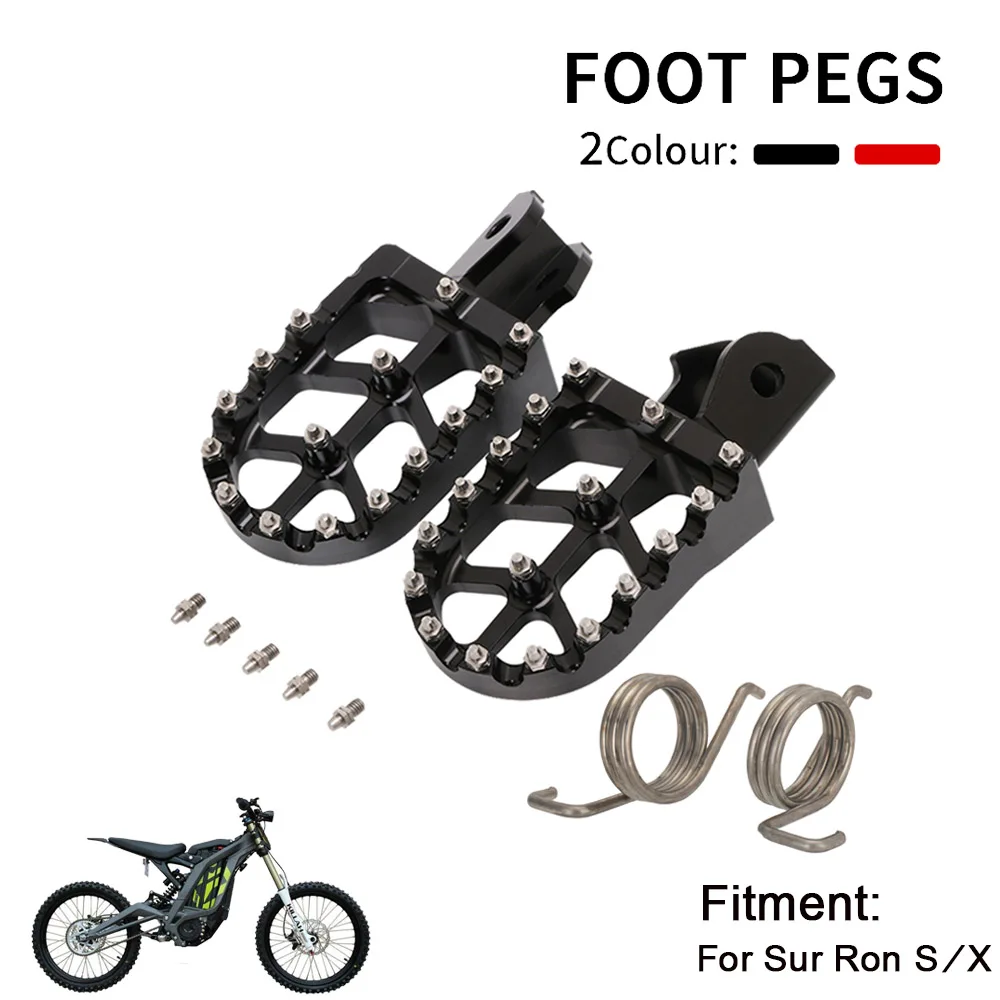 

For Sur-Ron Sur Ron Surron X S Light Bee Off-Road Electric Vehicle Motorcycle CNC Footpegs Foot Pegs Rests Pedals