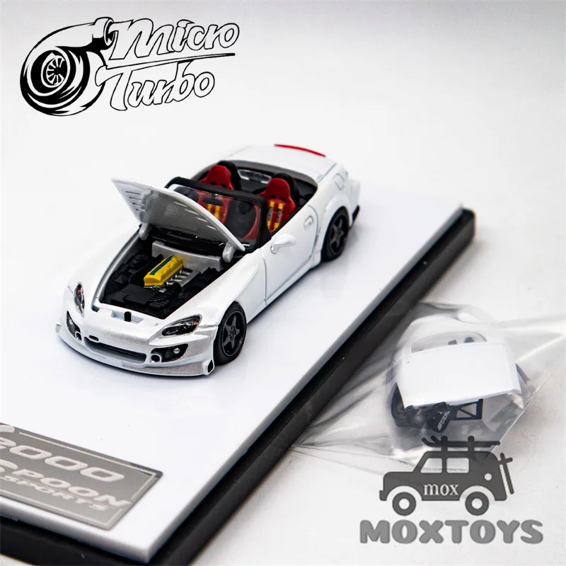 Микро турбо 1:64 ложка Спорт S2000 Grand Prix White limited999 литая модель автомобиля