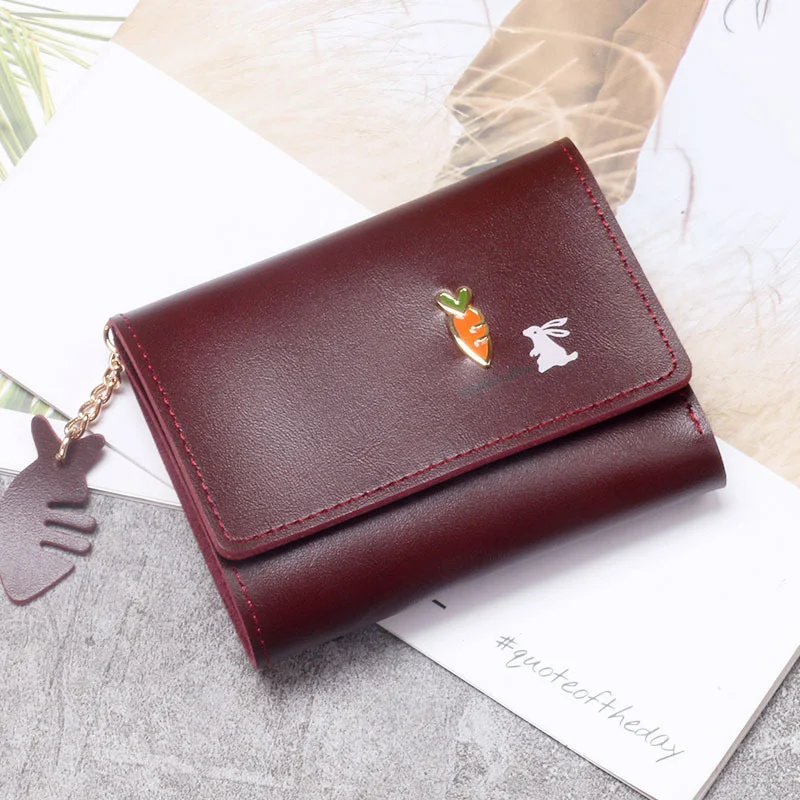 

Women’s Wallet 2022 New Cute Wallet Women's Short Ladies Small Wallet Mini Student Version Small Handbag Coin Purse Card Holder
