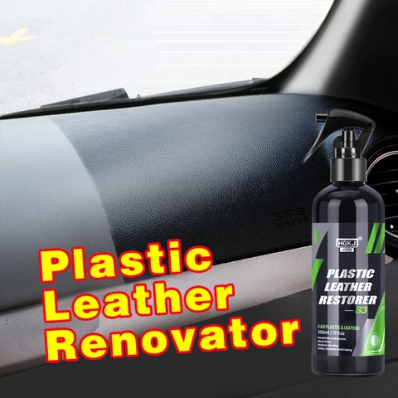 Plastic Restorer Coating For Auto Plastic Rubber Repair Clean Restore Gloss Black Super Shine Car Interior CleanerCoating ForCar