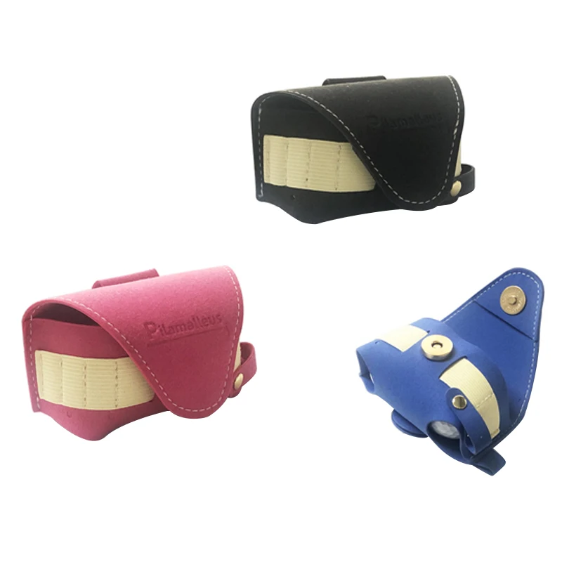 

Portable Golf Ball Bag Double Ball Bag Solid Color Small Ball Bag Hanging Waist Bag PU Leather Mini Golf Ball Storage Handbag