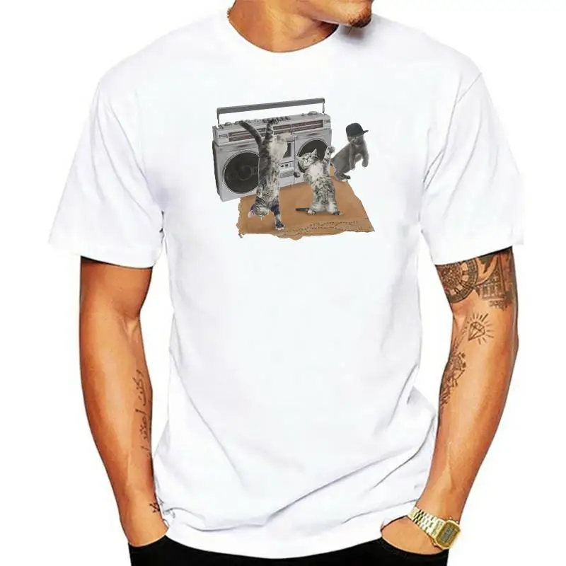 Lost Gods  Breakdancing Boombox Mens Graphic T Shirt Graphic Tee Shirt