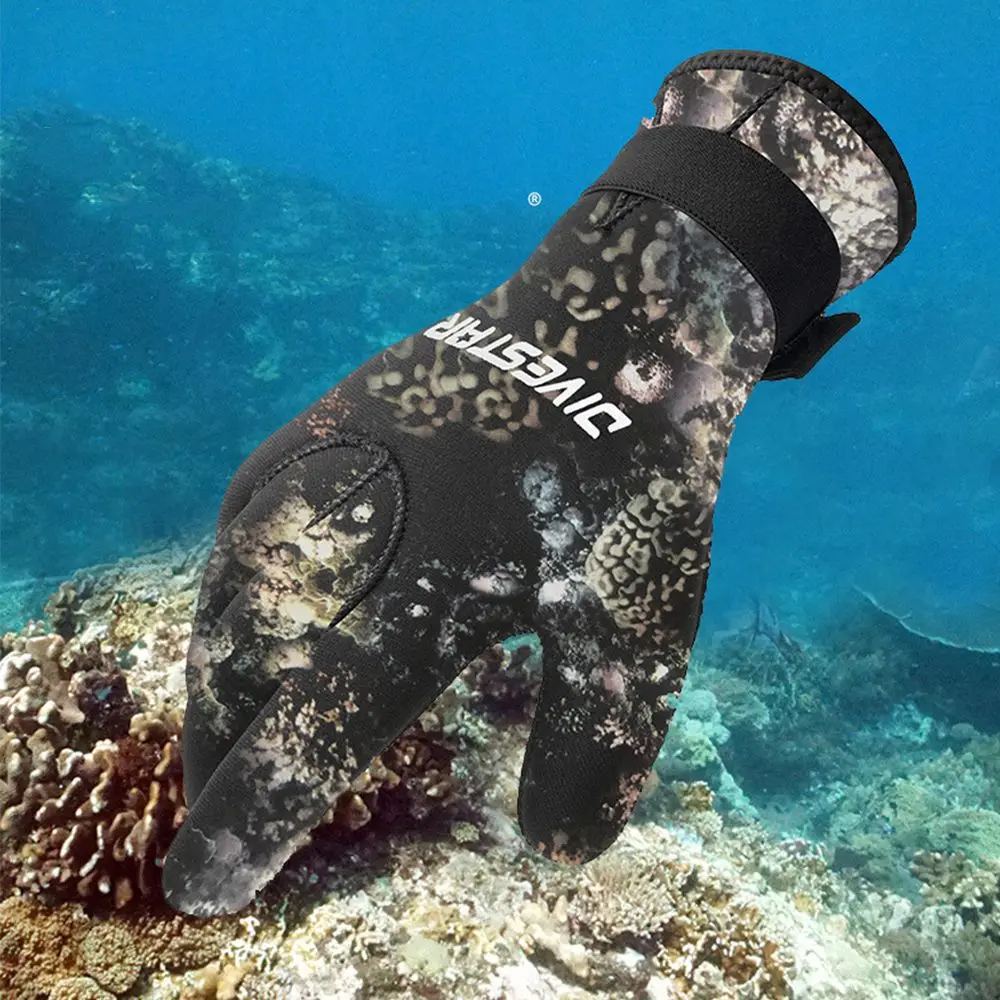 

Anti-Slip 5mm Snorkeling Keep Warm Swimming Gloves Camo Diving Gloves Diving Equipment Diving Protective Gloves