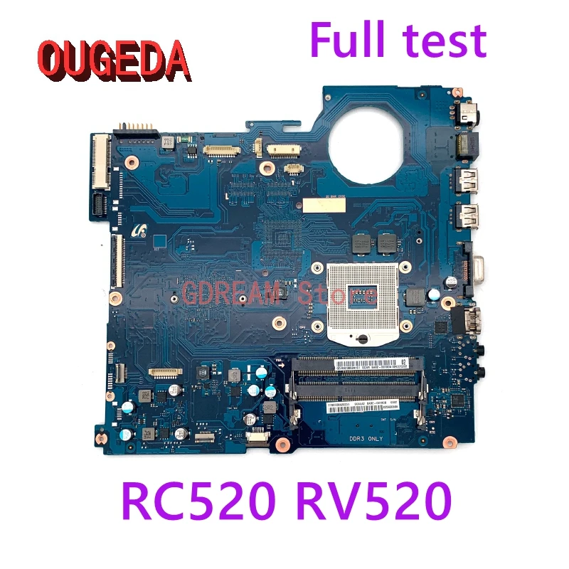 OUGEDA BA92-08190A BA92-08190B For Samsung RC520 RV520 NP-RC520 NP-RV520 Laptop Motherboard HM65 DDR3 GMA HD full tested