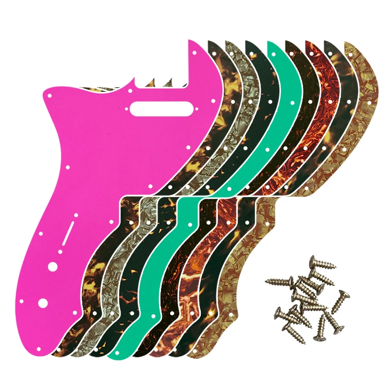 

Feiman Custom Guitar Parts - For Left Handed US Tele 69 Thinline Guitar Pickguard Scratch Plate Multicolor Choice Flame Pattern