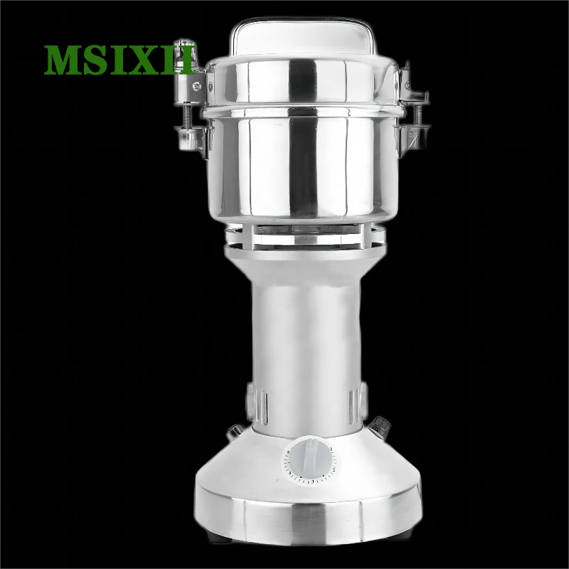 

Msixii 100G Dry Material Grinder Medicine Electric Powder Home Household Vertical Grinding Machine Food Spices Grains Coffee Bea
