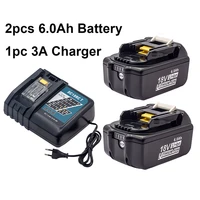 leelinci rechargeable battery for makita 18v 6 0ah 18650 lithium screwdriver battery for makita18v battery bl1840 bl1850