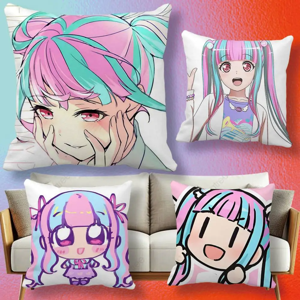 Фото Наволочка Nyubara Reona BanG Dream Anime, мягкая наволочка из микрофибры, декоративная наволочка для дома и дивана, с принтом. №1