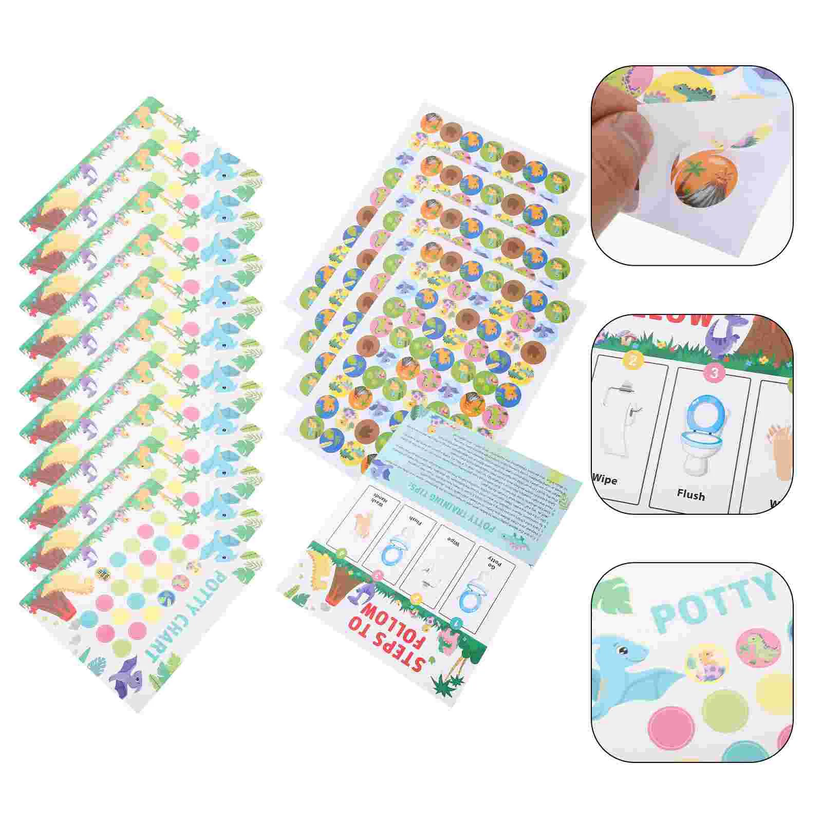 

1 Set Toddlers Potty Training Stickers Potty Training Chart and Sticker Toddler Stickers Chart