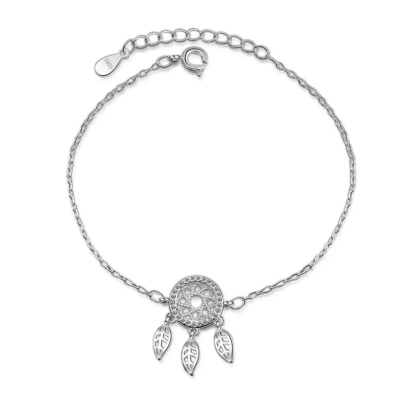 

Dream Catcher Bracelet For Women Girl 925 Sterling Silver Bracelets