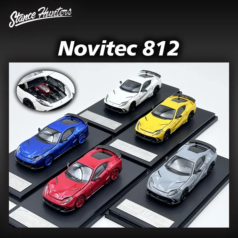 SH LT 1:64 Novitec 812 N Largo Hood открытый литой под давлением диорама модель автомобиля