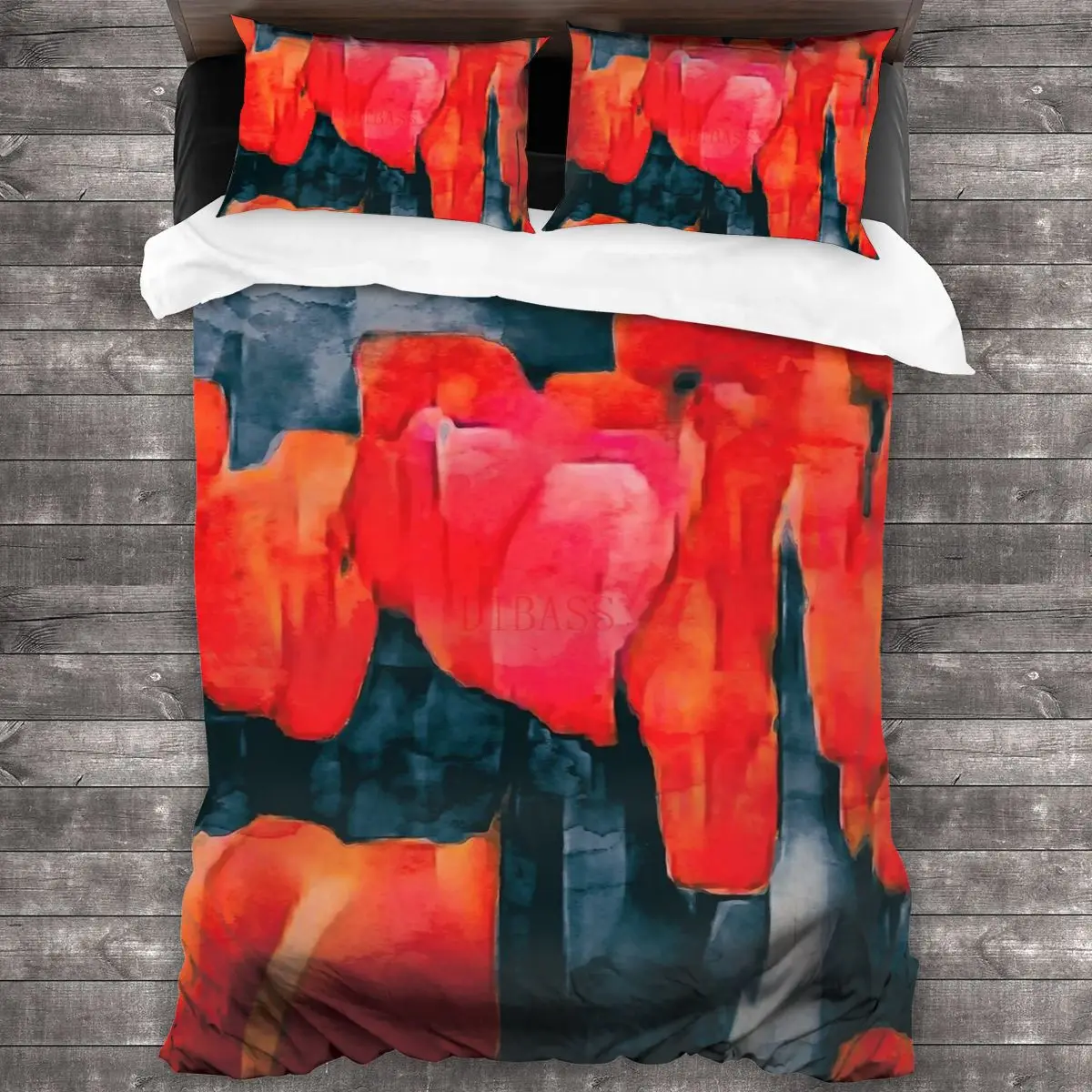 

Мягкий чехол «тюльпан в темноте» с 2 наволочками, пододеяльник с застежкой-молнией, пододеяльник большого размера