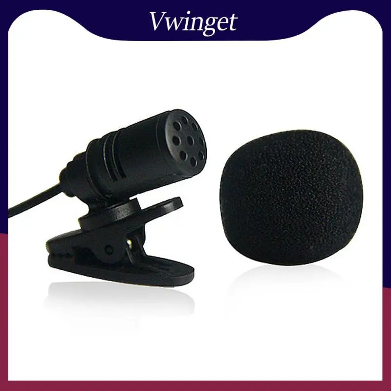 

Portable 3.5mm Mini Microphone For Lecture Teaching Conference Microphone Headphone Lapel Lavalier Clip Microphone Accessories