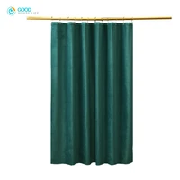 velvet waterproof shower curtain hot selling solid color toilet partition curtain shower bathroom curtain shower curtains
