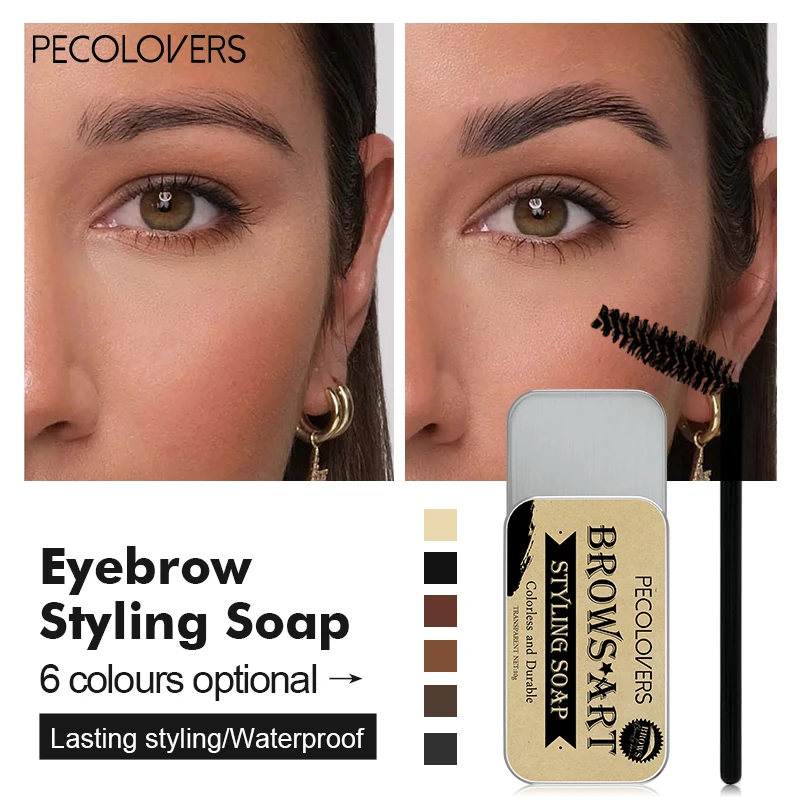 Гель для бровей pecoloвера воск мыло 5 цветов тонировка удлинитель натуральное