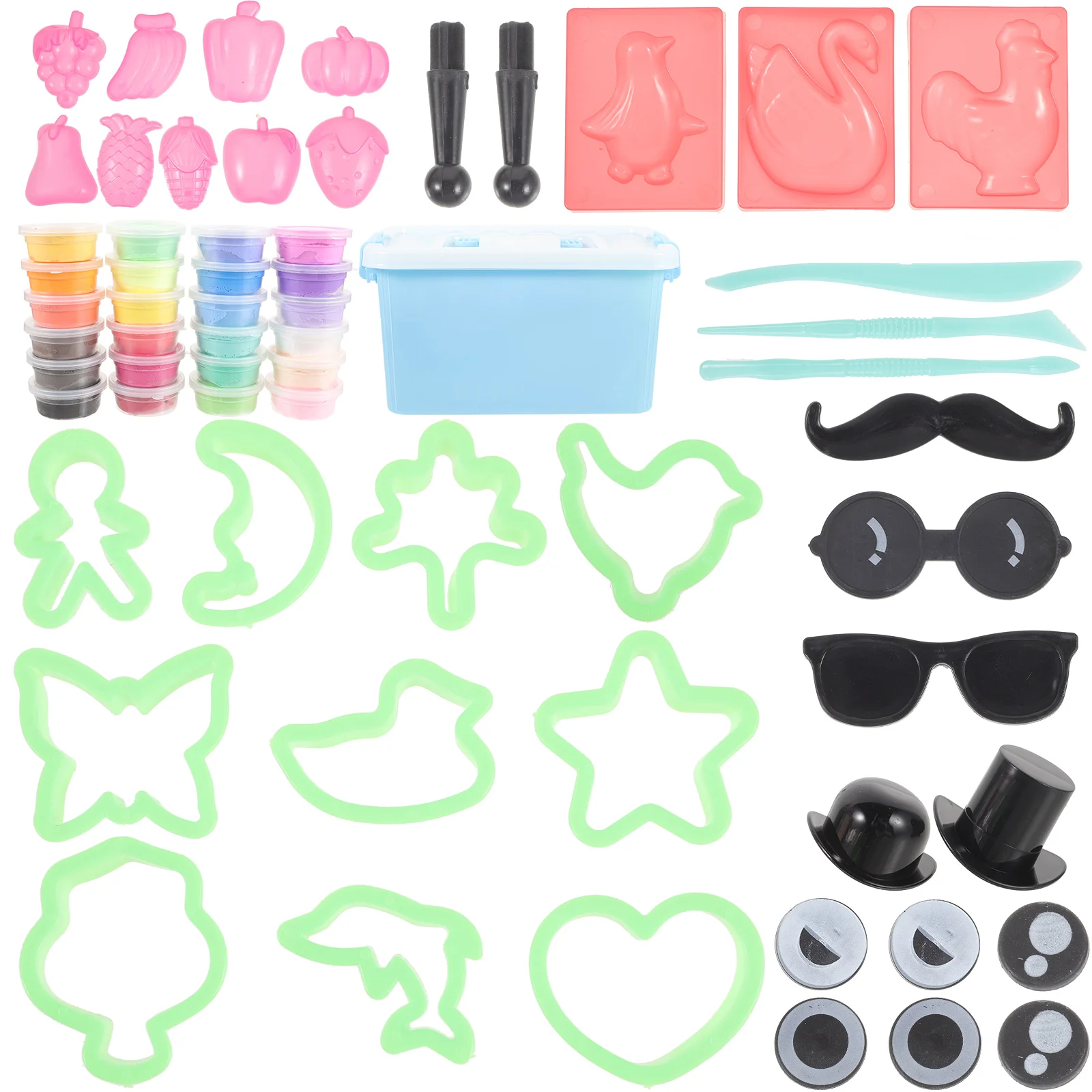 

Clay Crafts Light Kids Toys Educational Plaything Bright Color DIY Children Storage Box