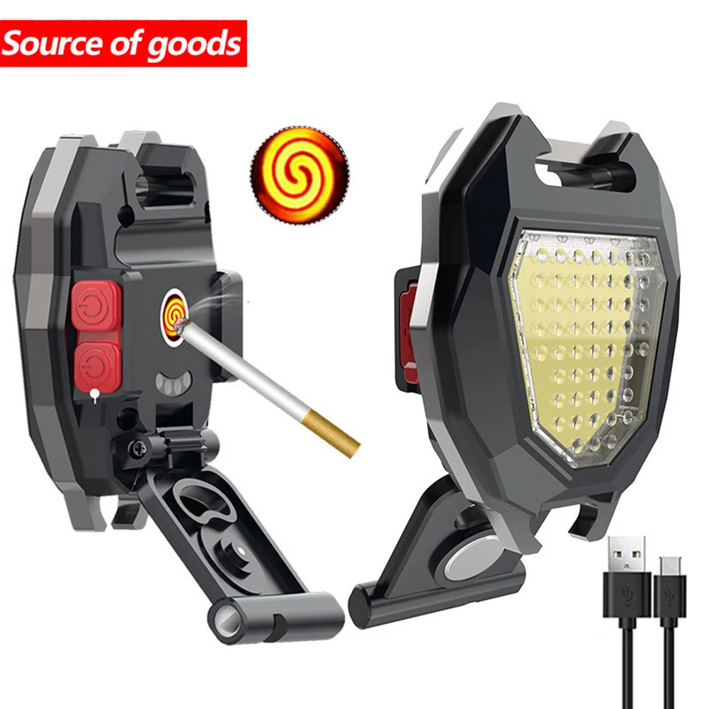 

Многофункциональный фонарь для сигарет, аварийный инструмент, уличный фонарь для кемпинга, карманный фонарь с брелком, миниатюрный рабочий...