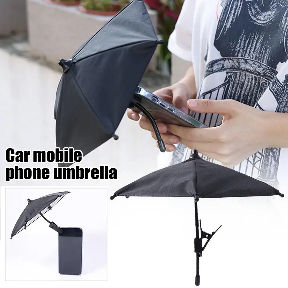 

Electric Motorcycle Phone Bracket Umbrella Car Navigation Car Outdoor Phone Bendable Umbrella Holder Frame Hand Sunshade R3Z2