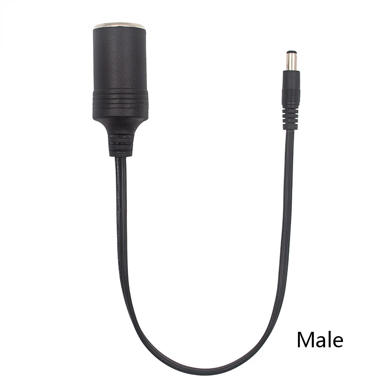

10A MAX DC 5.5x2.1mm Male Female to Car Cigarette Lighter Female Socket Power Supply Charger Adapter Cable Wire 40cm