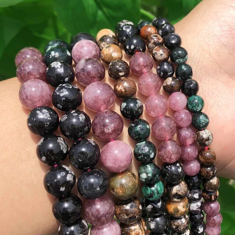 

AAA Natural Gems Stone Colorful Tourmaline Beads Smooth Loose Spacer Beads for Jewelry Making Bulk DIY Bracelet Accessories