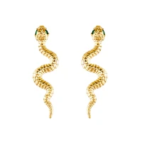 canner 100 925 sterling silver puncture stud earrings for women snake ear cord huggie earrings gold silver party fine jewelry