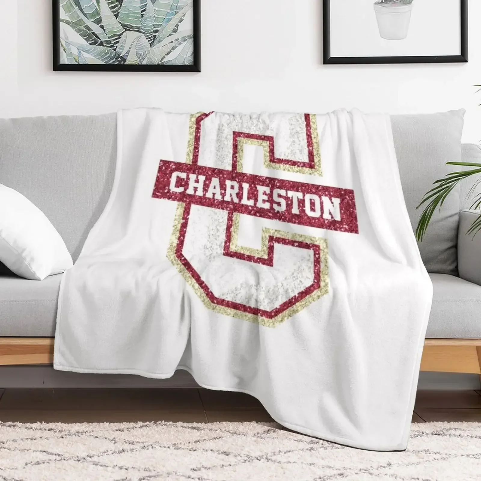 Одеяло колледжа Чарльстона покрывала декоративные одеяла украшения для диванов