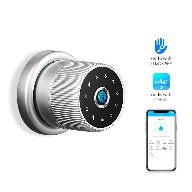 

Security Digital Home TT lock APP Smart Fingerprint Password Key Door Lock