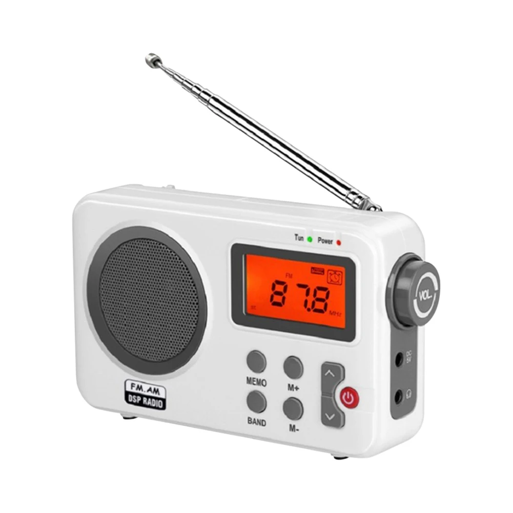

Portable Shortwave Radio 1500mAh HD LCD Screen Digital Display Retro Radio Mono Channel Battery Powered for Home Elder Gifts