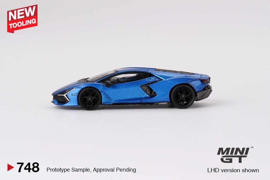 MINIGT 1:64 Lamborghini Revuelto Blu Eleos MGT00748-CH Car Alloy Toys Motor Vehicle Diecast Metal Model for Children