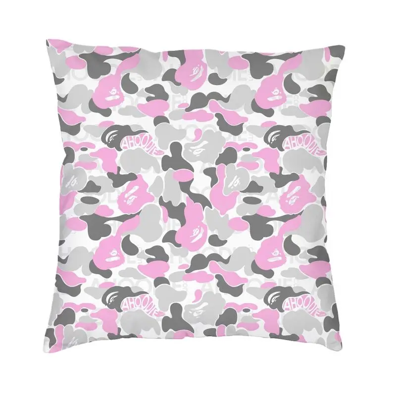 

Bape Camo Square Pillowcover Decoration Camouflage Geometry Pattern Cushions Throw Pillow for Car Double-sided Printing