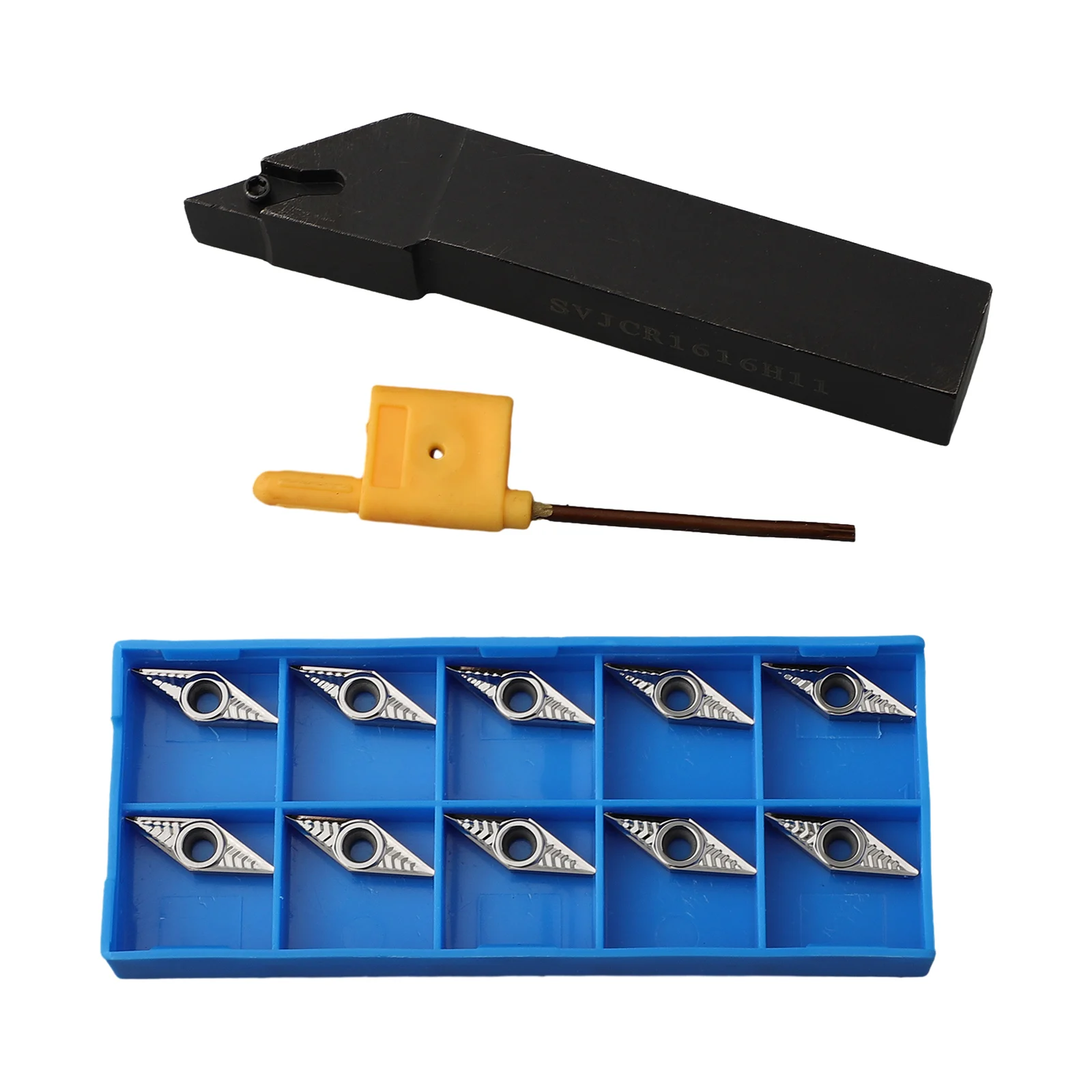 SVJCR1616H11 Держатель инструмента из углеродистой стали с 10 шт. VCGT 110304 Алюминиевая