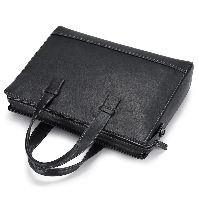 Мужские сумки-портфели деловая сумка из натуральной кожи сумки через плечо