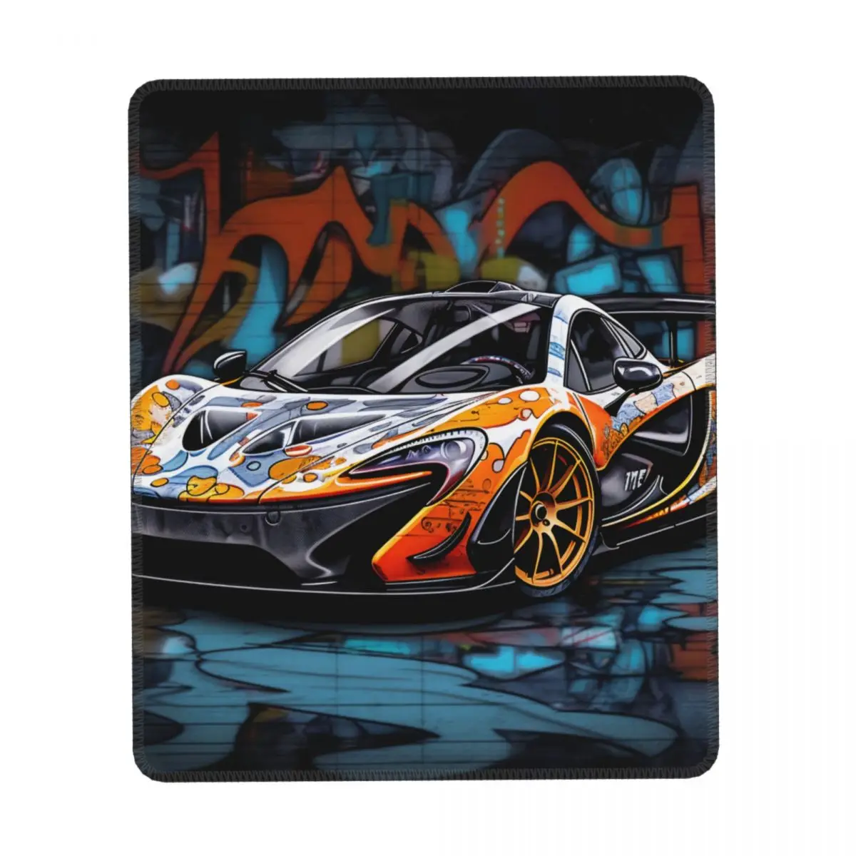 

Powerful Sports Car Vertical Print Mouse Pad Cartoon Graffiti Desktop Rubber Mousepad Rertro Non Slip Kawaii Mouse Pads