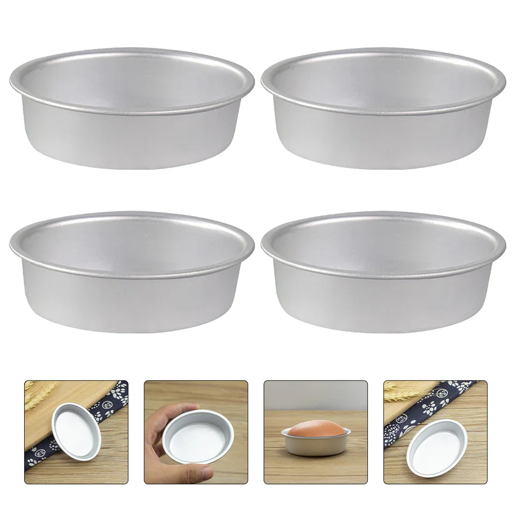 

6pcs Oval Cake Baking Molds Non-stick Cheese Making Molds Kitchen Non-stick Bread Pans