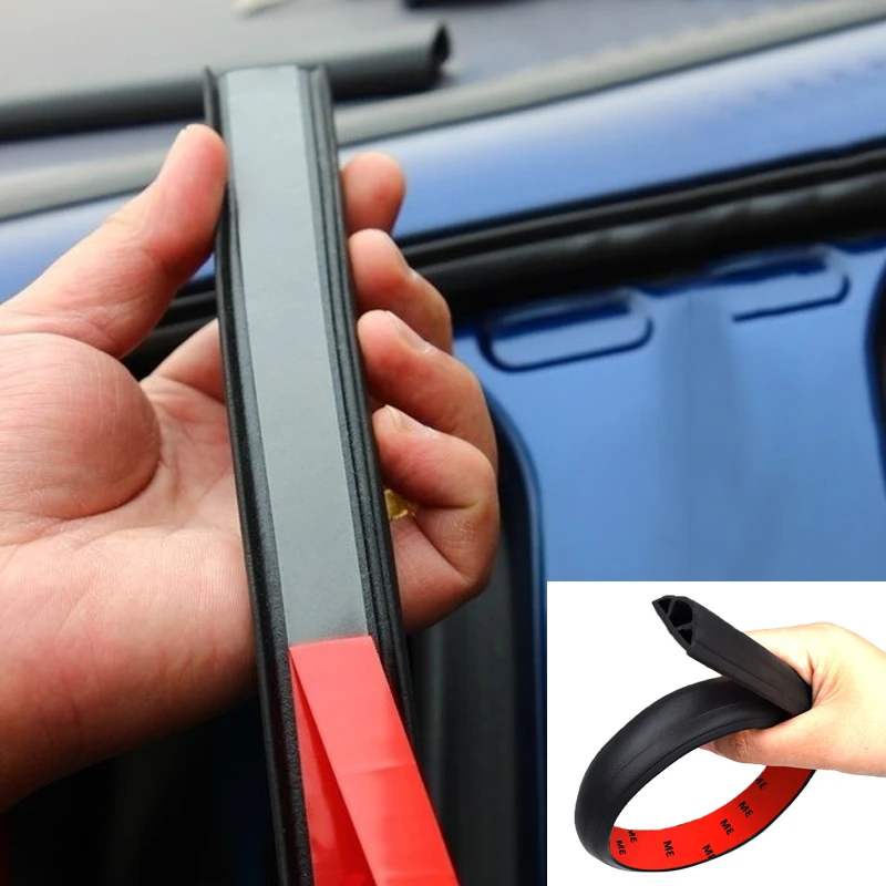 

2PCS Car Door Rubber Seal Strip Filler Car Door Weatherstrip For B pillar Protection Sealant Strip Sealant For Auto Accessories