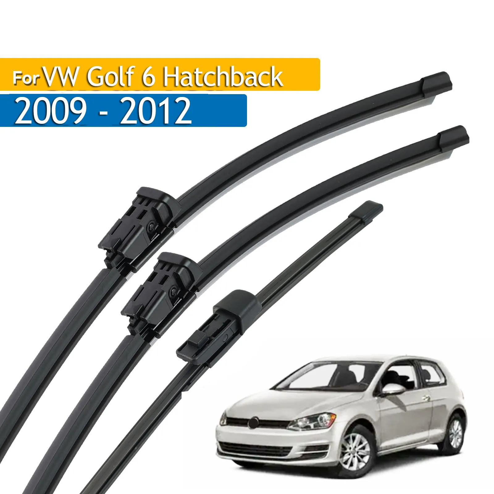 

Комплект щеток стеклоочистителя Erick's переднего и заднего стеклоочистителя для VW Golf 6 Hatchback 2009-2012 Щетки для лобового стекла 24 "+ 19" + 11"