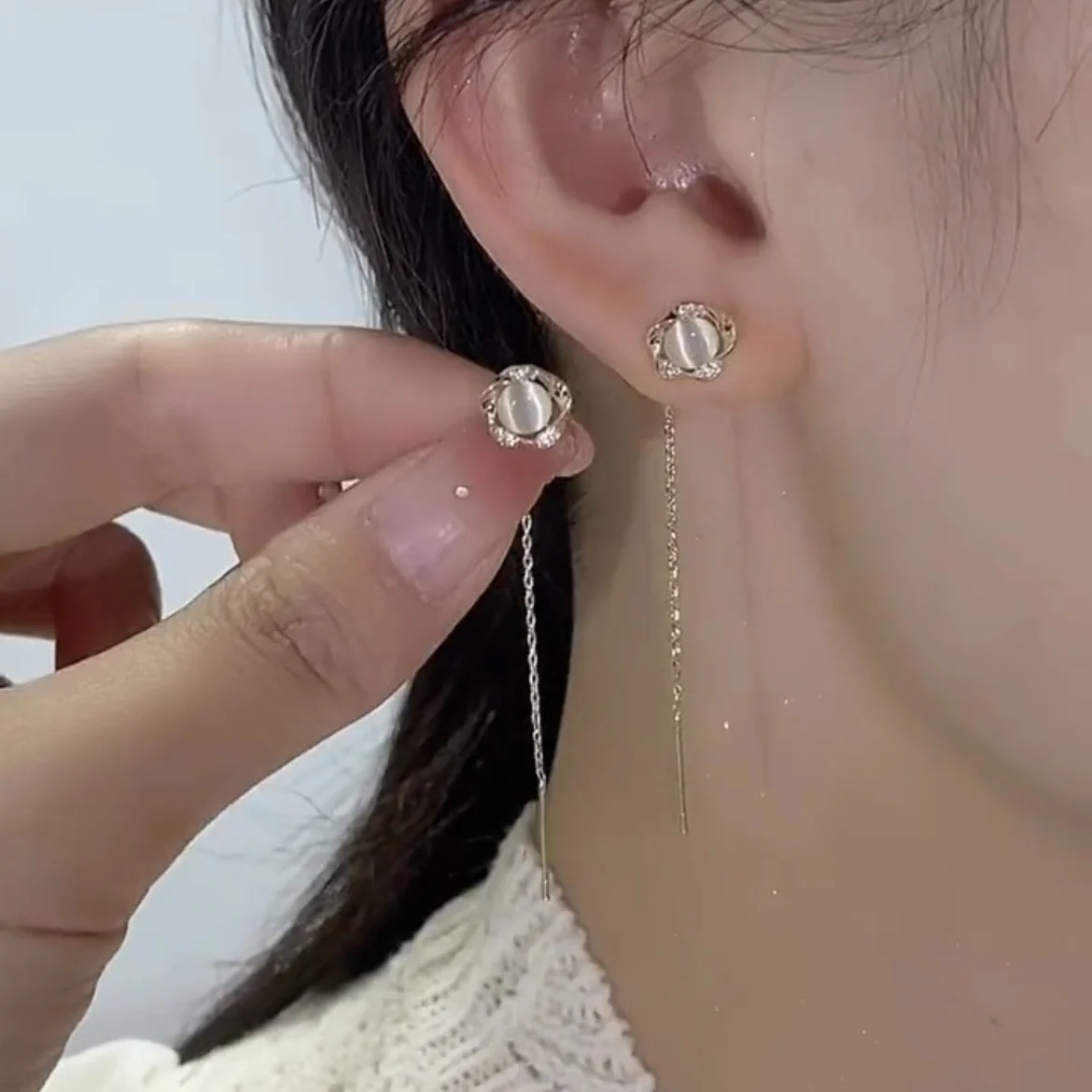 Легкие роскошные высококачественные национальные модные новые висячие серьги